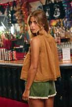 Load image into Gallery viewer, Faye Lace Top (CAMEL)