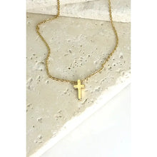 Load image into Gallery viewer, Mini Cross Necklace