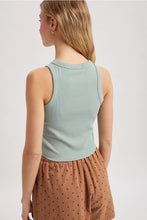 Load image into Gallery viewer, Perfect Layer Crop Tank (SAGE)