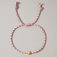Load image into Gallery viewer, Corded Cross Charm Bracelet