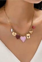 Load image into Gallery viewer, Pink Heart Charm Necklace