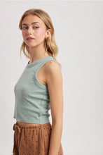 Load image into Gallery viewer, Perfect Layer Crop Tank (SAGE)
