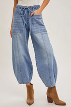 Load image into Gallery viewer, Denim Mid-Waist Barrel Jeans
