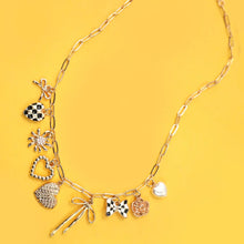 Load image into Gallery viewer, Charm Necklace Bow, Heart, Floral

